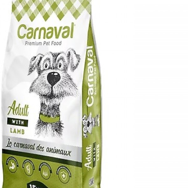 Carnaval Kuzu Etli ve Pirinçli Yetişkin Köpek Maması 15kg