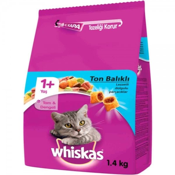 Whiskas Kuru Kedi Maması Ton Balıklı Ve Sebzeli 1,4 kg