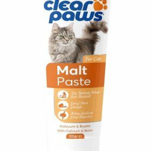 CLEAR PAWS MALT PASTE CAT 100 GR