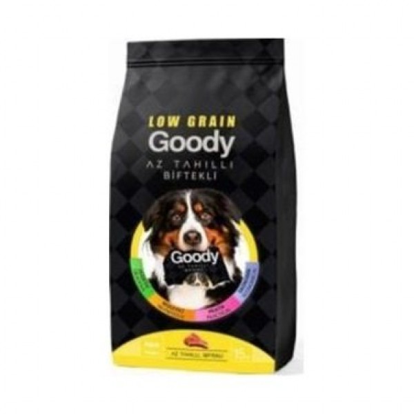 Goody Low Grain Az Tahıllı Biftekli Yetişkin Köpek Maması 15 KG