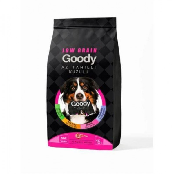 Goody Low Grain Az Tahıllı Kuzulu Yetişkin Köpek Maması 15 KG